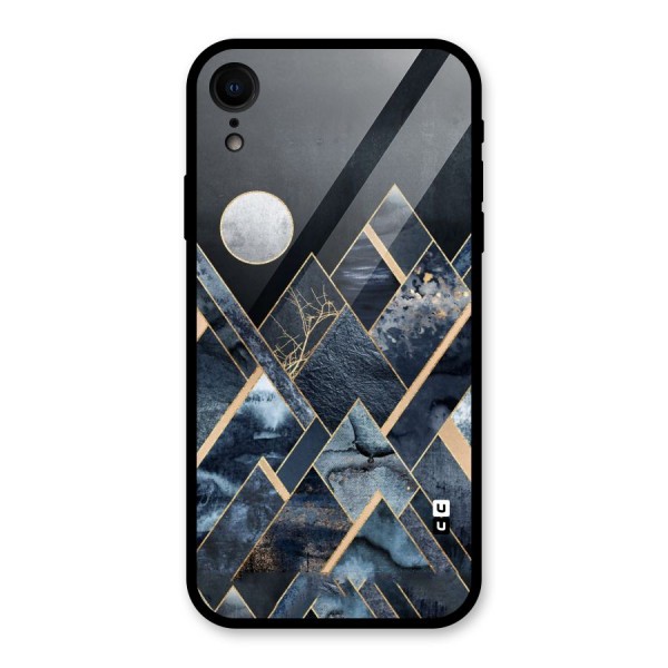 Abstract Scenic Design Glass Back Case for XR