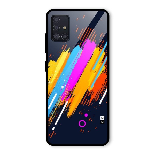 Abstract Shades Glass Back Case for Galaxy A51