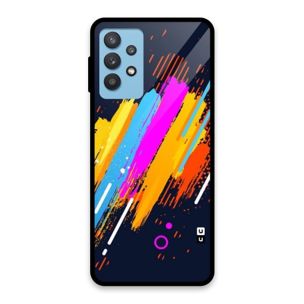 Abstract Shades Glass Back Case for Galaxy M32 5G