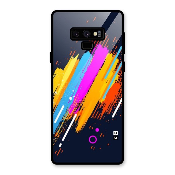 Abstract Shades Glass Back Case for Galaxy Note 9