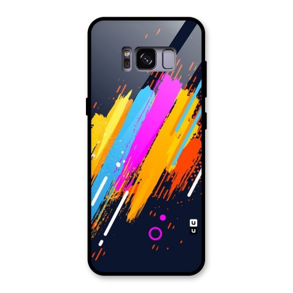 Abstract Shades Glass Back Case for Galaxy S8