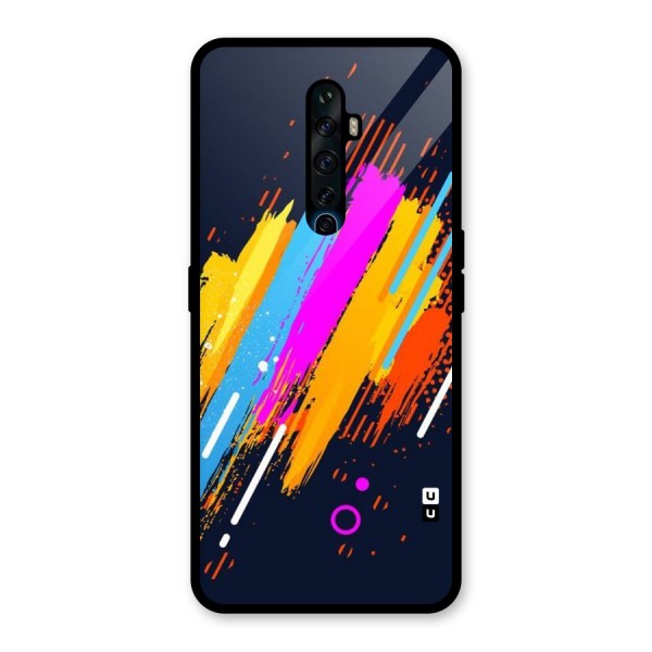 Abstract Shades Glass Back Case for Oppo Reno2 Z