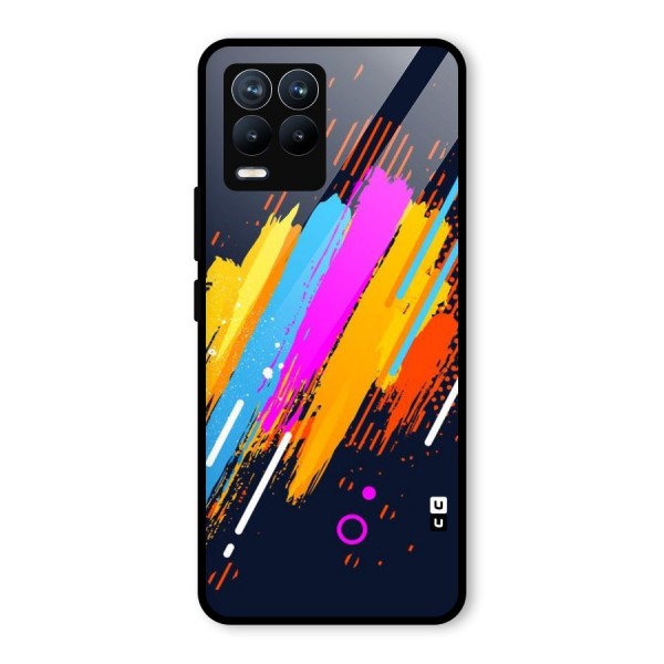 Abstract Shades Glass Back Case for Realme 8 Pro