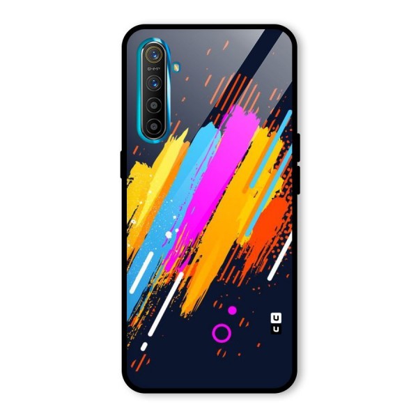 Abstract Shades Glass Back Case for Realme XT