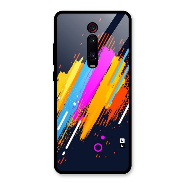 Abstract Shades Glass Back Case for Redmi K20