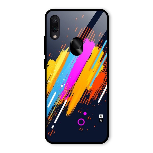 Abstract Shades Glass Back Case for Redmi Note 7