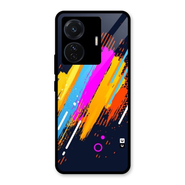 Abstract Shades Glass Back Case for Vivo T1 Pro