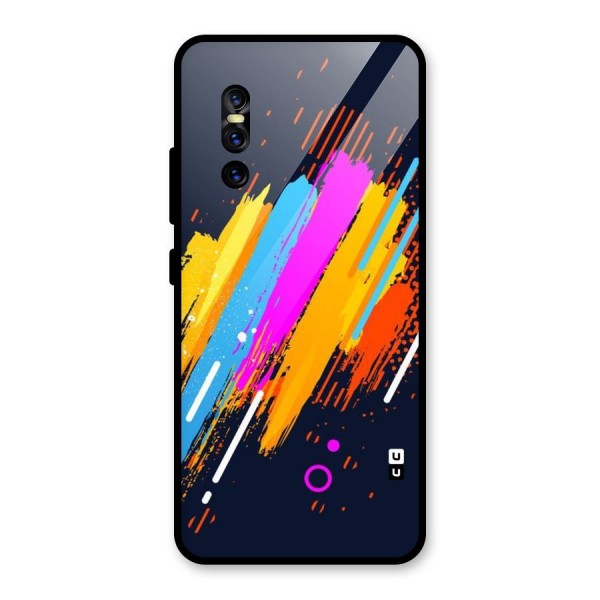 Abstract Shades Glass Back Case for Vivo V15 Pro