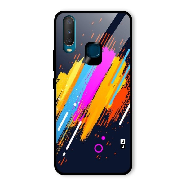 Abstract Shades Glass Back Case for Vivo Y12