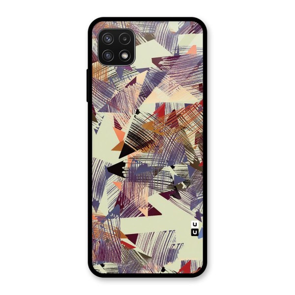 Abstract Sketch Glass Back Case for Galaxy A22 5G