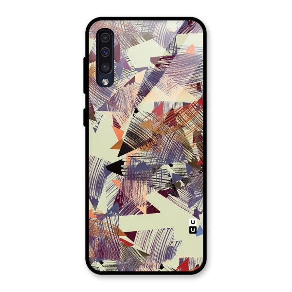 Abstract Sketch Glass Back Case for Galaxy A50s