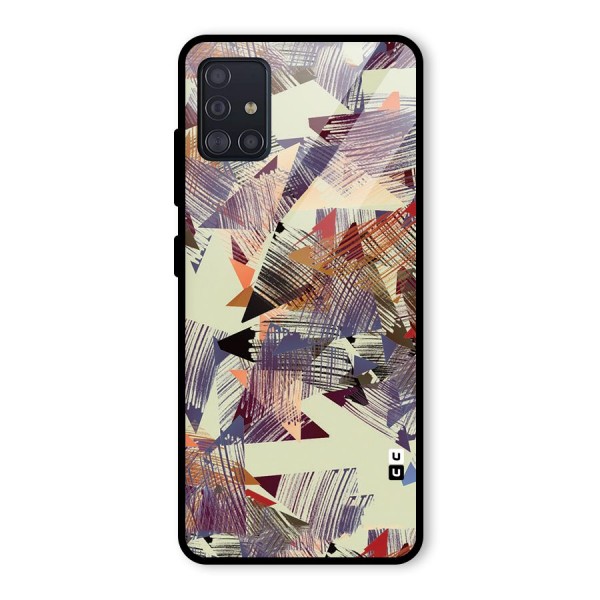 Abstract Sketch Glass Back Case for Galaxy A51