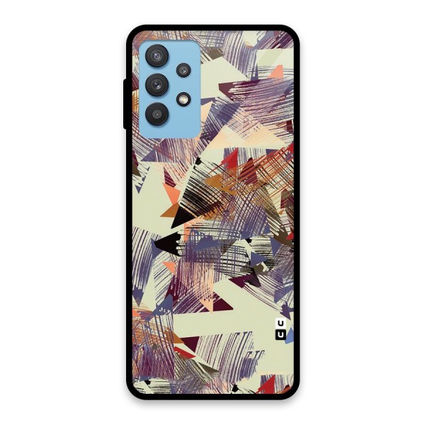 Abstract Sketch Glass Back Case for Galaxy M32 5G