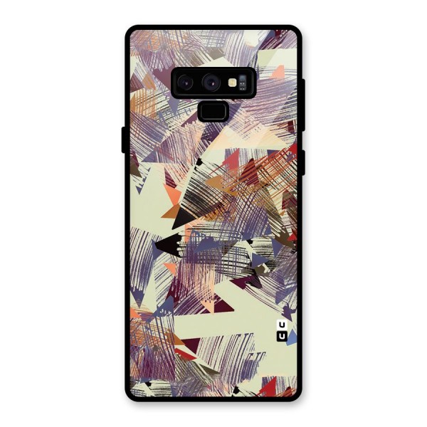 Abstract Sketch Glass Back Case for Galaxy Note 9