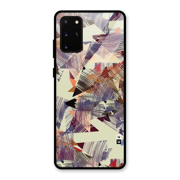 Abstract Sketch Glass Back Case for Galaxy S20 Plus