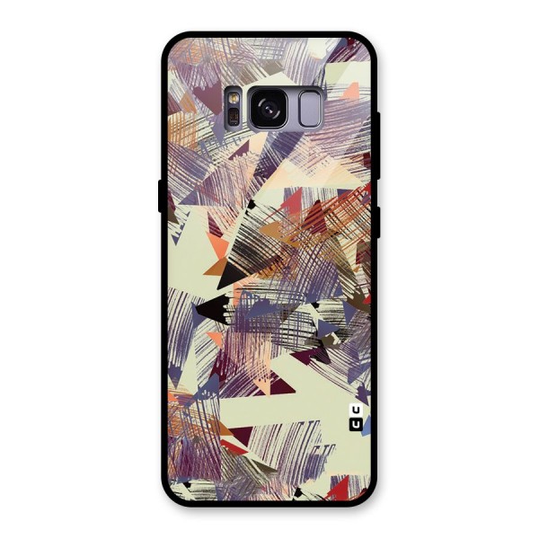 Abstract Sketch Glass Back Case for Galaxy S8