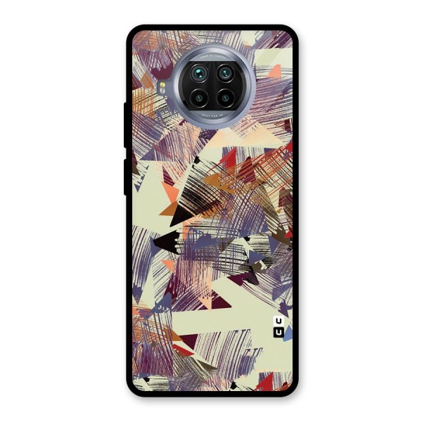 Abstract Sketch Glass Back Case for Mi 10i