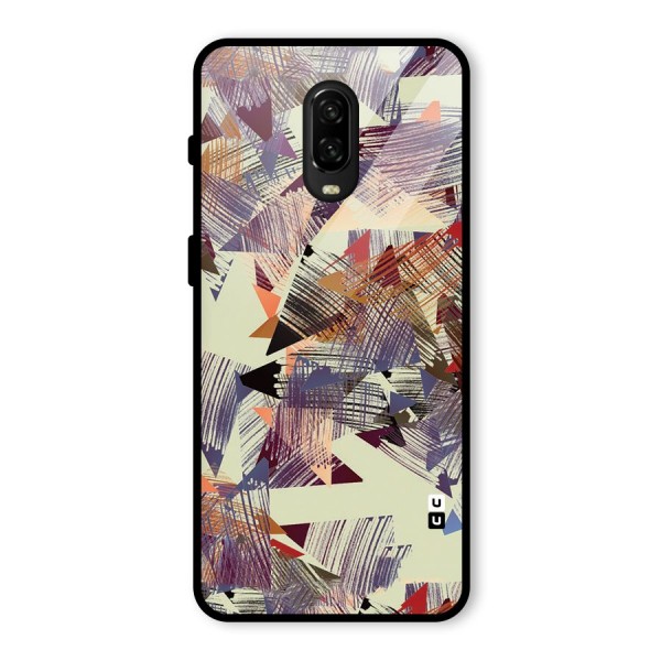 Abstract Sketch Glass Back Case for OnePlus 6T