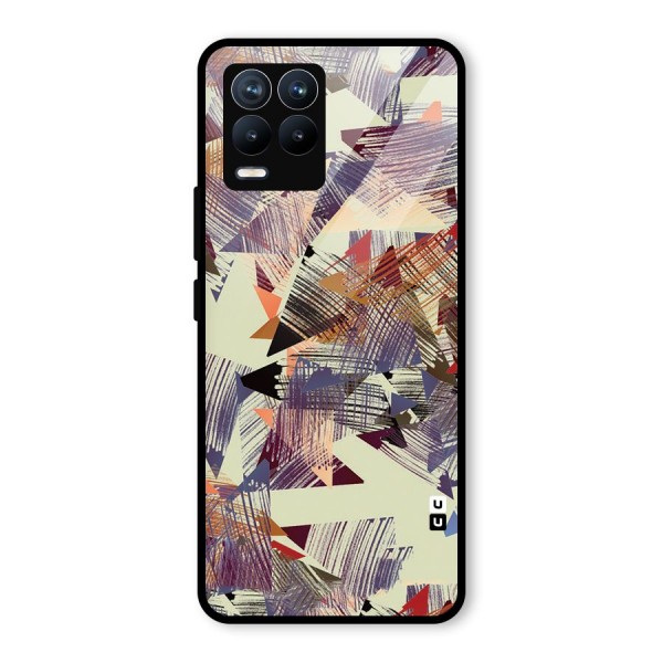 Abstract Sketch Glass Back Case for Realme 8 Pro