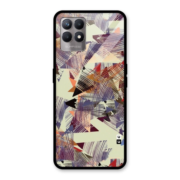 Abstract Sketch Glass Back Case for Realme 8i