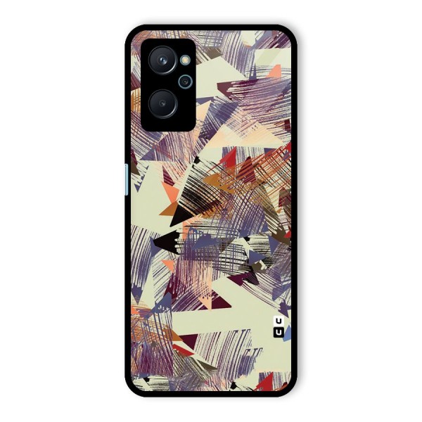 Abstract Sketch Glass Back Case for Realme 9i