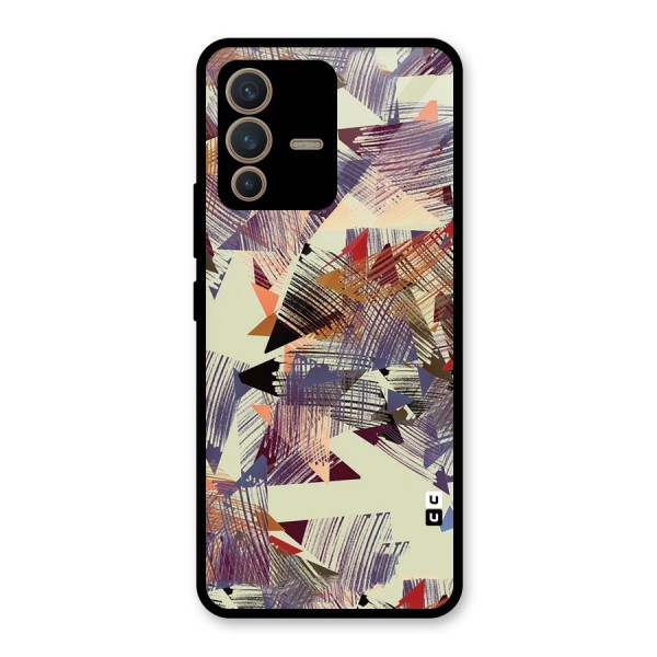 Abstract Sketch Glass Back Case for Vivo V23 5G