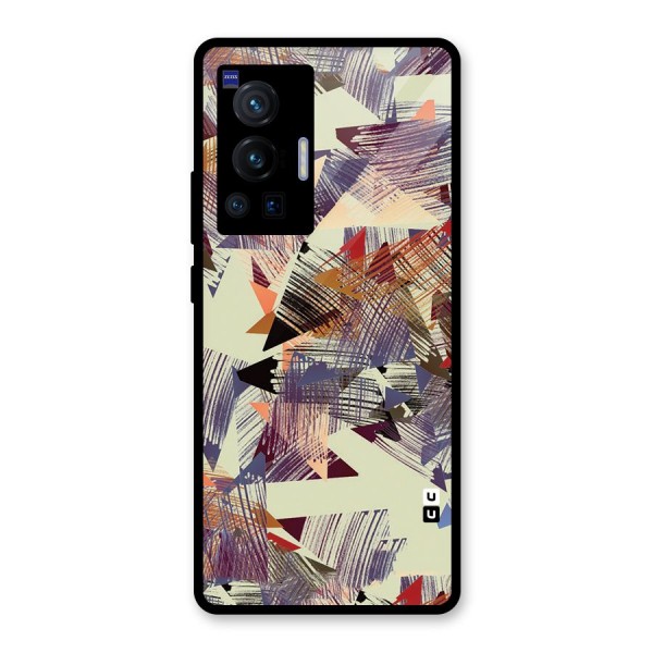 Abstract Sketch Glass Back Case for Vivo X70 Pro