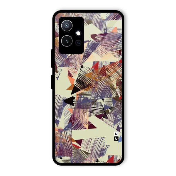 Abstract Sketch Glass Back Case for Vivo iQOO Z6