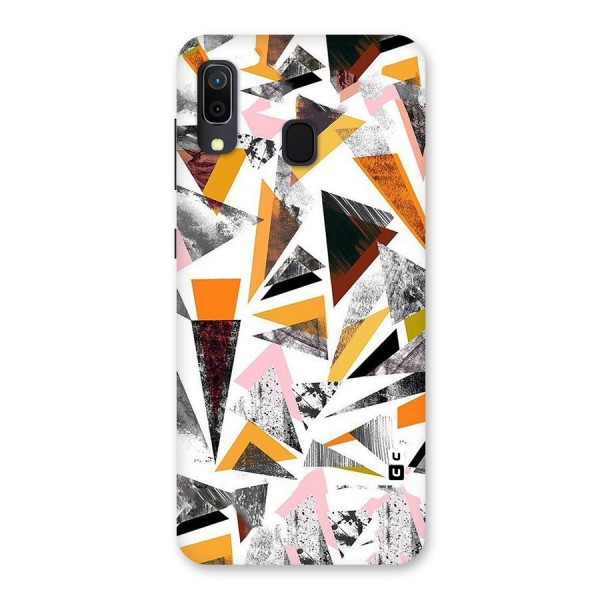 Abstract Sketchy Triangles Back Case for Galaxy A20