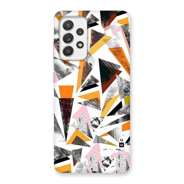 Abstract Sketchy Triangles Back Case for Galaxy A52