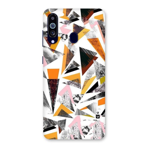 Abstract Sketchy Triangles Back Case for Galaxy A60