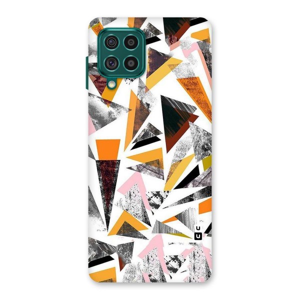 Abstract Sketchy Triangles Back Case for Galaxy F62