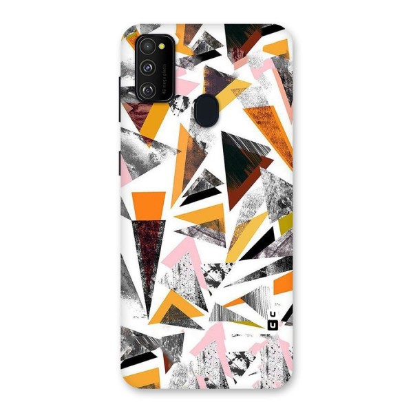 Abstract Sketchy Triangles Back Case for Galaxy M21