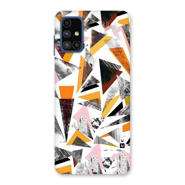 Abstract Sketchy Triangles Back Case for Galaxy M51