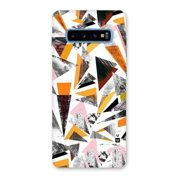 Abstract Sketchy Triangles Back Case for Galaxy S10 Plus