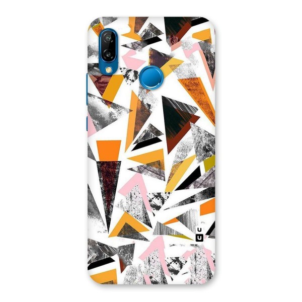 Abstract Sketchy Triangles Back Case for Huawei P20 Lite