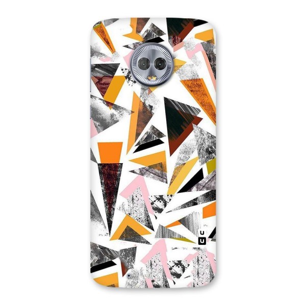 Abstract Sketchy Triangles Back Case for Moto G6