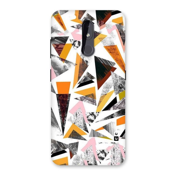 Abstract Sketchy Triangles Back Case for Nokia 3.2