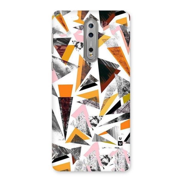 Abstract Sketchy Triangles Back Case for Nokia 8