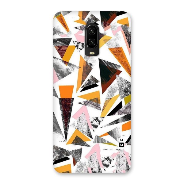 Abstract Sketchy Triangles Back Case for OnePlus 6T