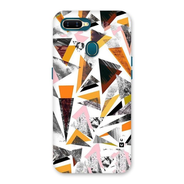 Abstract Sketchy Triangles Back Case for Oppo A12