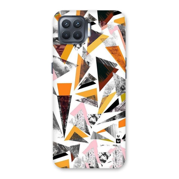 Abstract Sketchy Triangles Back Case for Oppo F17 Pro