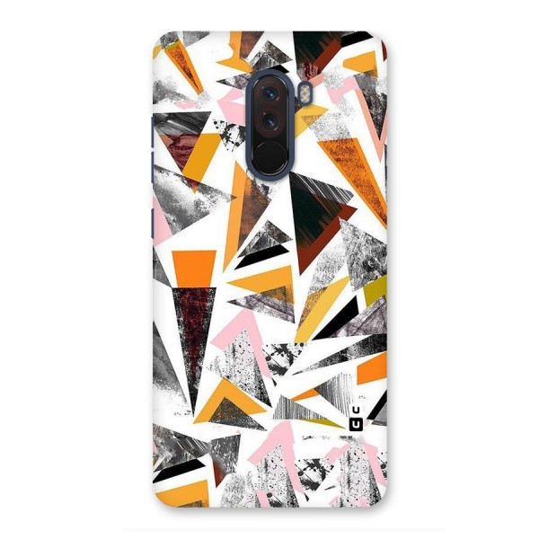 Abstract Sketchy Triangles Back Case for Poco F1