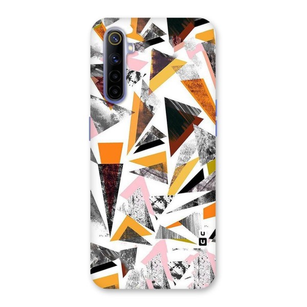 Abstract Sketchy Triangles Back Case for Realme 6