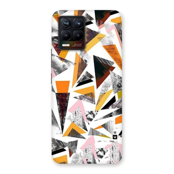 Abstract Sketchy Triangles Back Case for Realme 8