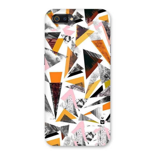 Abstract Sketchy Triangles Back Case for Realme C2