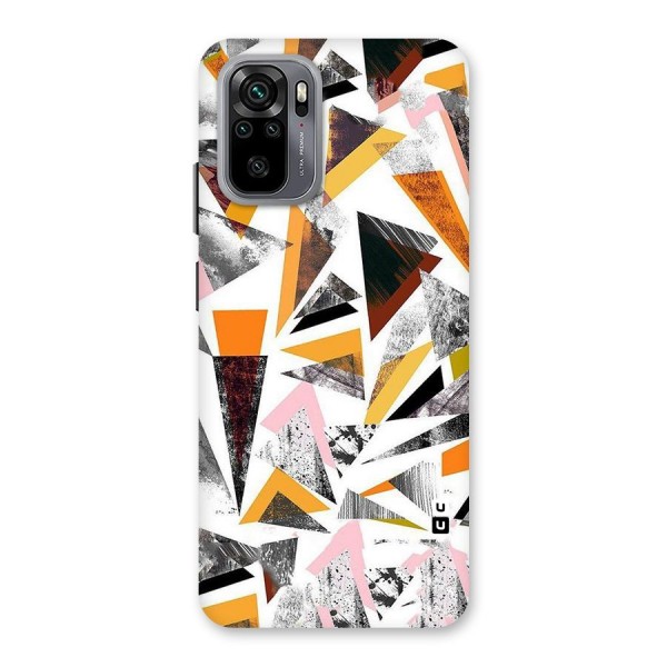 Abstract Sketchy Triangles Back Case for Redmi Note 10