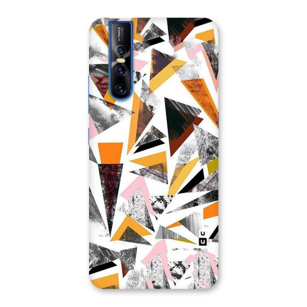 Abstract Sketchy Triangles Back Case for Vivo V15 Pro