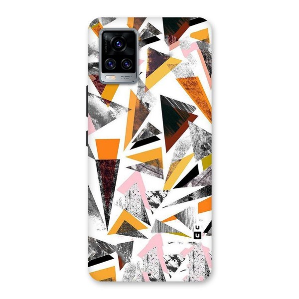 Abstract Sketchy Triangles Back Case for Vivo V20 Pro