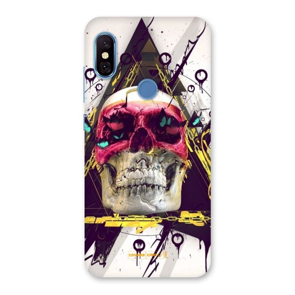 Abstract Skull Back Case for Redmi Note 6 Pro